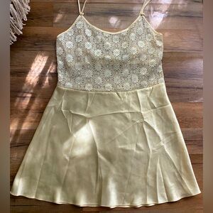 Jones New York Yellow Babydoll Dress